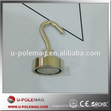 POTN08-16E Ni coating Magnetic hook with 5.5kg Pull force